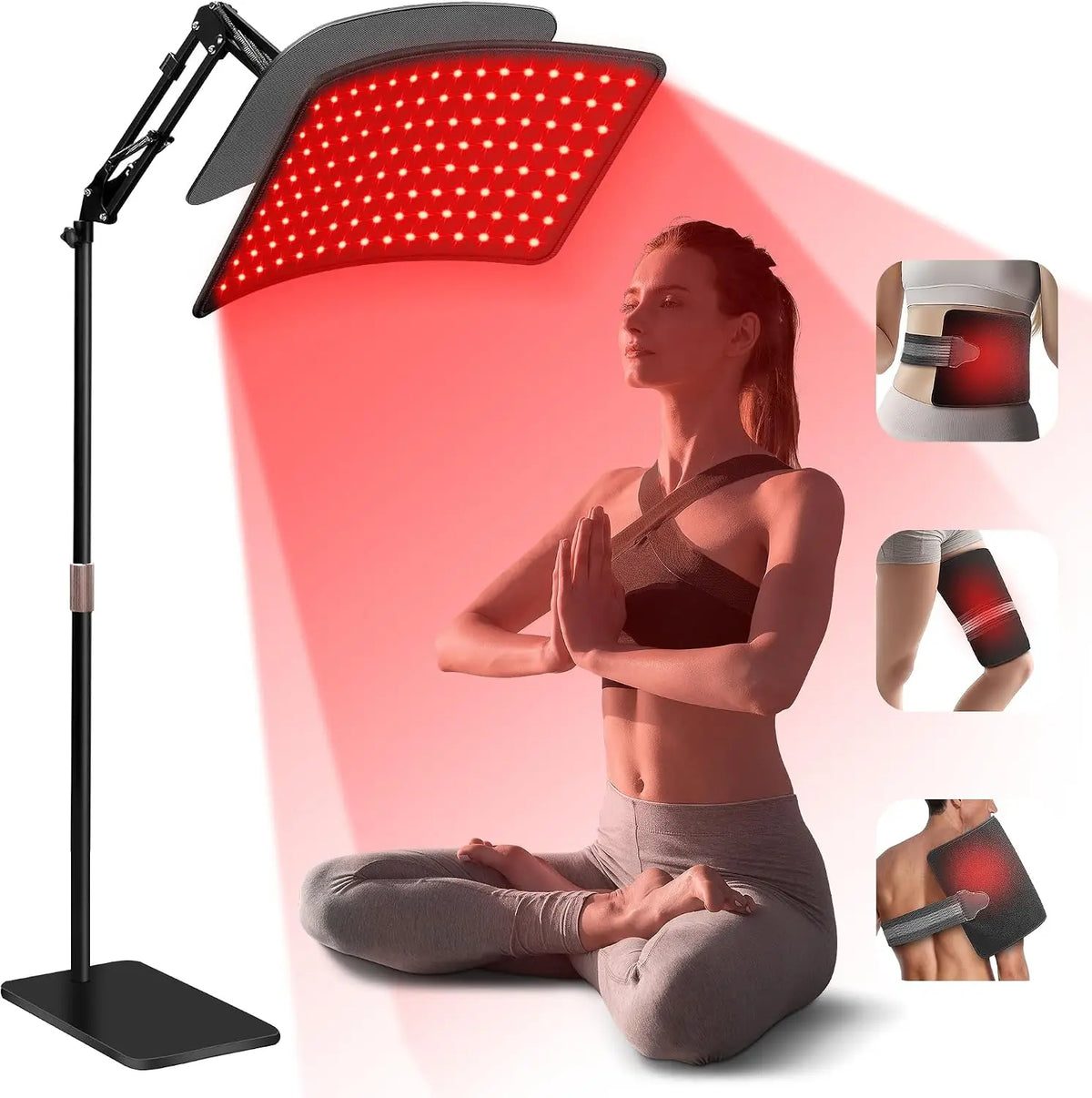 ZONGKUNG 660nm 850nm Red Light Therapy Lamp – Face & Body Red Light Therapy Lamp Qst