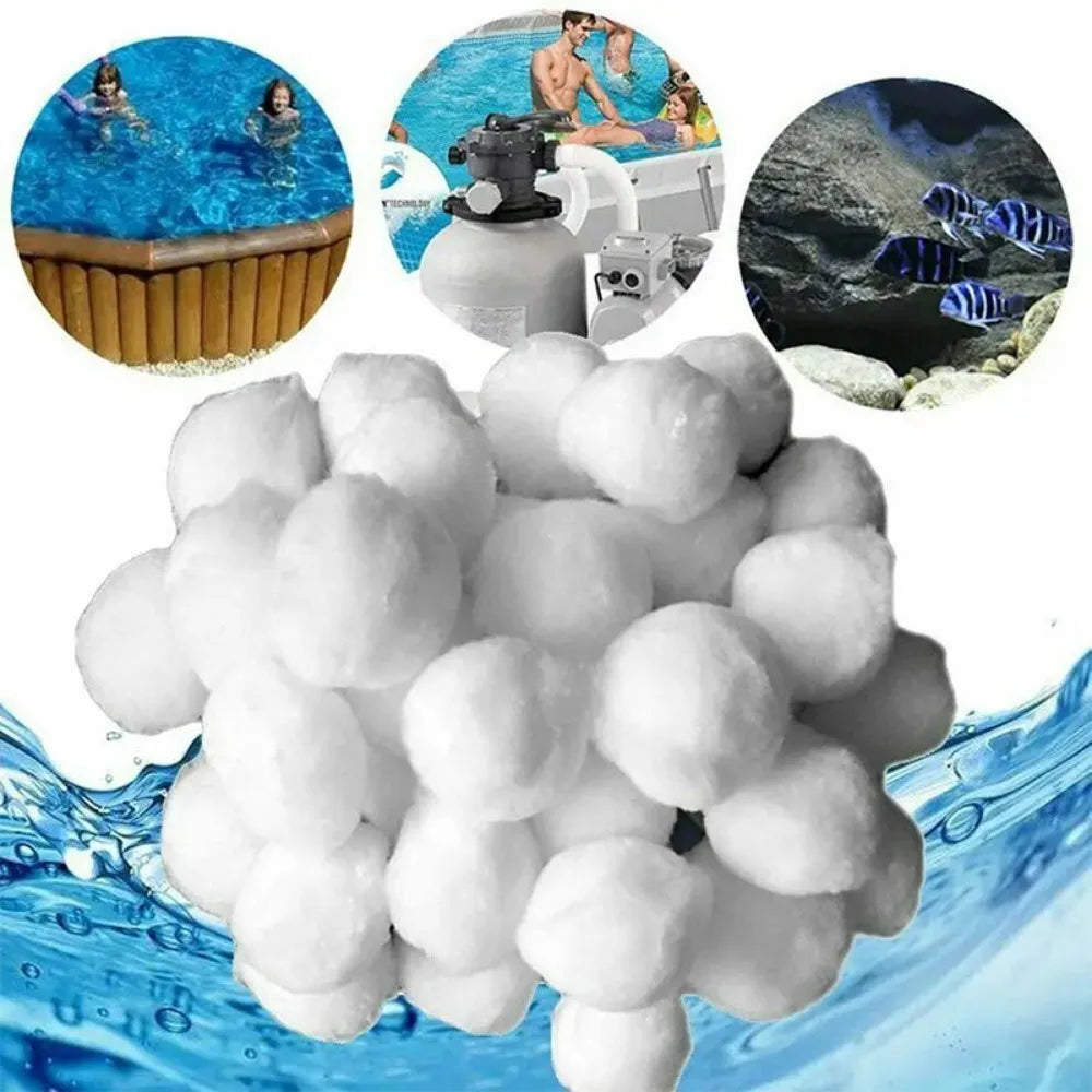 Pool Filter Cleaning Balls – Water Purification 200–500g Aquarium Filter Media Qme