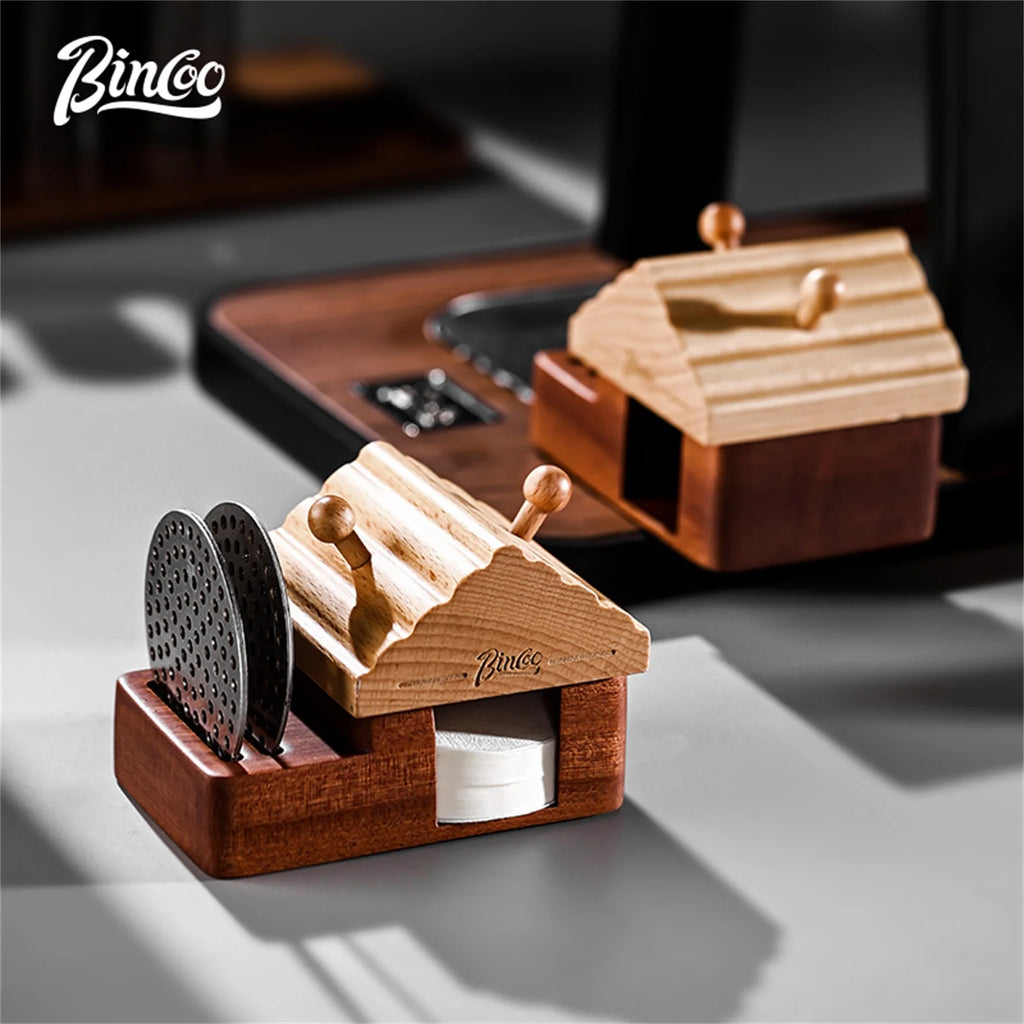 BINCOO Magnetic Coffee Puck Screen & Filter Paper Rack 51-58.5mm Espresso Puck Screen Qst