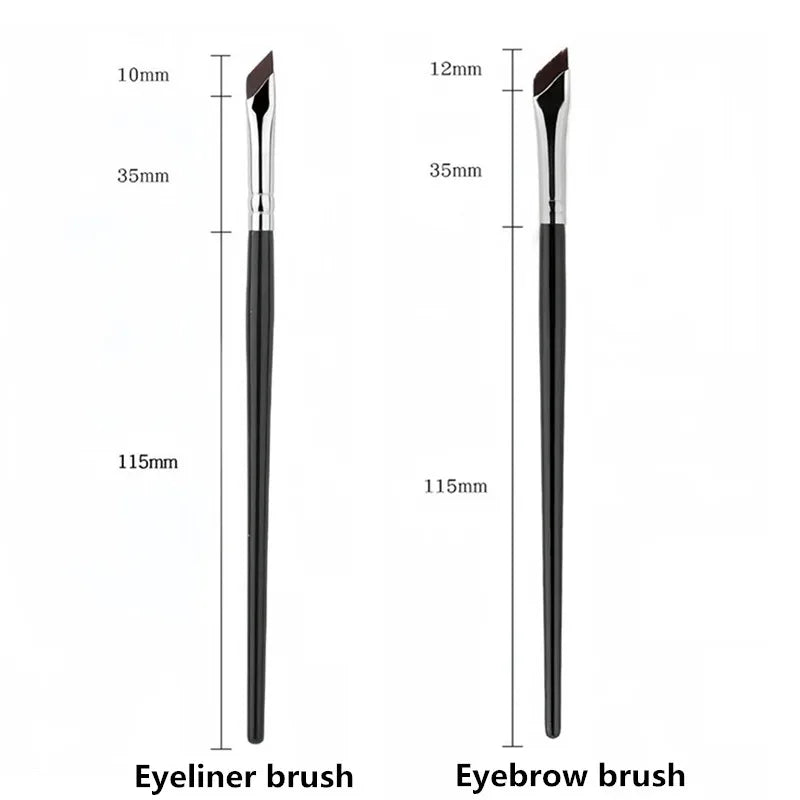 Ultra Thin Blade Eyeliner & Eyebrow Brush – Fine Angle Flat Eyeliner Brush Qme Eyebrow Eyeliner