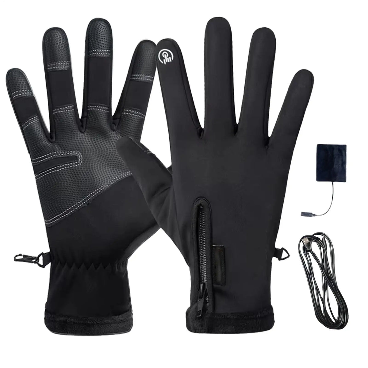 USB Heated Touchscreen Gloves – Cycling, Ski & Motorcycle Heated Winter Gloves Qme