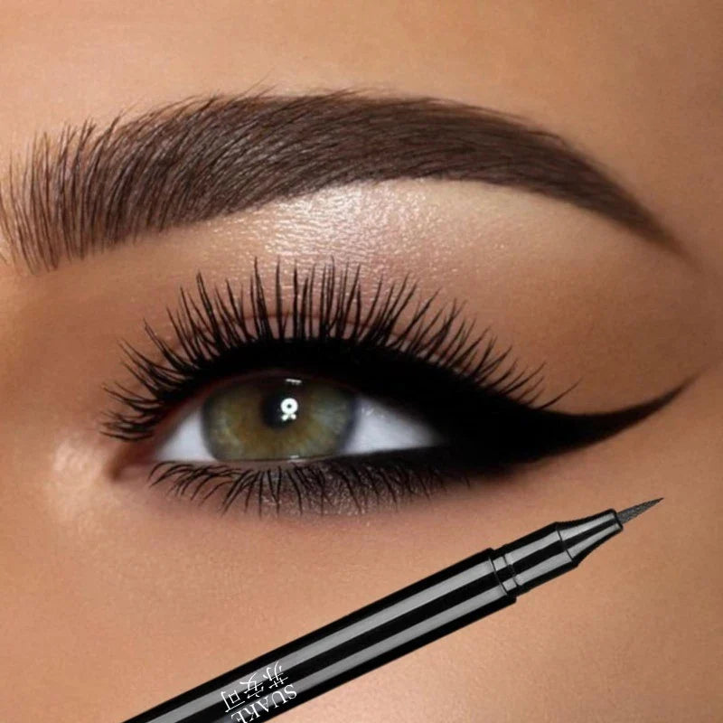 5-Piece Waterproof Liquid Eyeliner Set – Black, Long-Lasting Liquid Eyeliner Set Qme