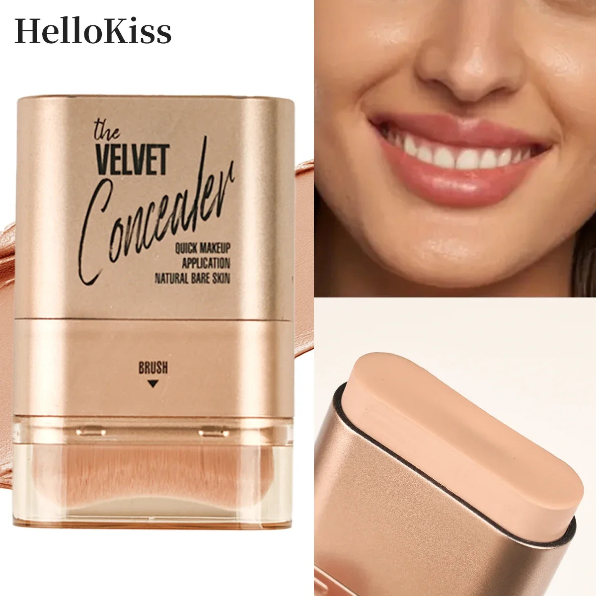 Qme 2-in-1 Concealer & Foundation Stick | Waterproof Concealer Foundation Stick Qme