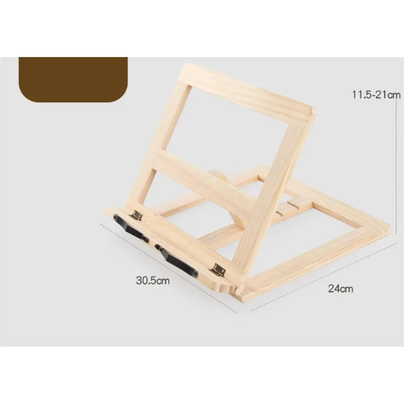 Wood Grain Reading Stand & Children's Bookshelf Desk Organizer Reading Stand Qme