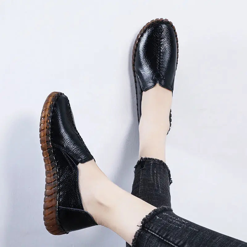 Women's Slip-On Moccasin Loafers – Microfiber Flat Shoes Women's Flat Loafers Qst