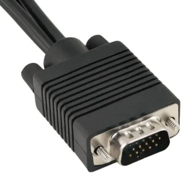 VGA to S-Video & 3 RCA AV Adapter Converter for PC & Laptop Video AV Adapter Qme