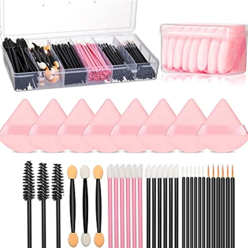 Triangle Soft Powder Puff Disposable Makeup Tool Set | Qme Makeup Applicator Set Qme