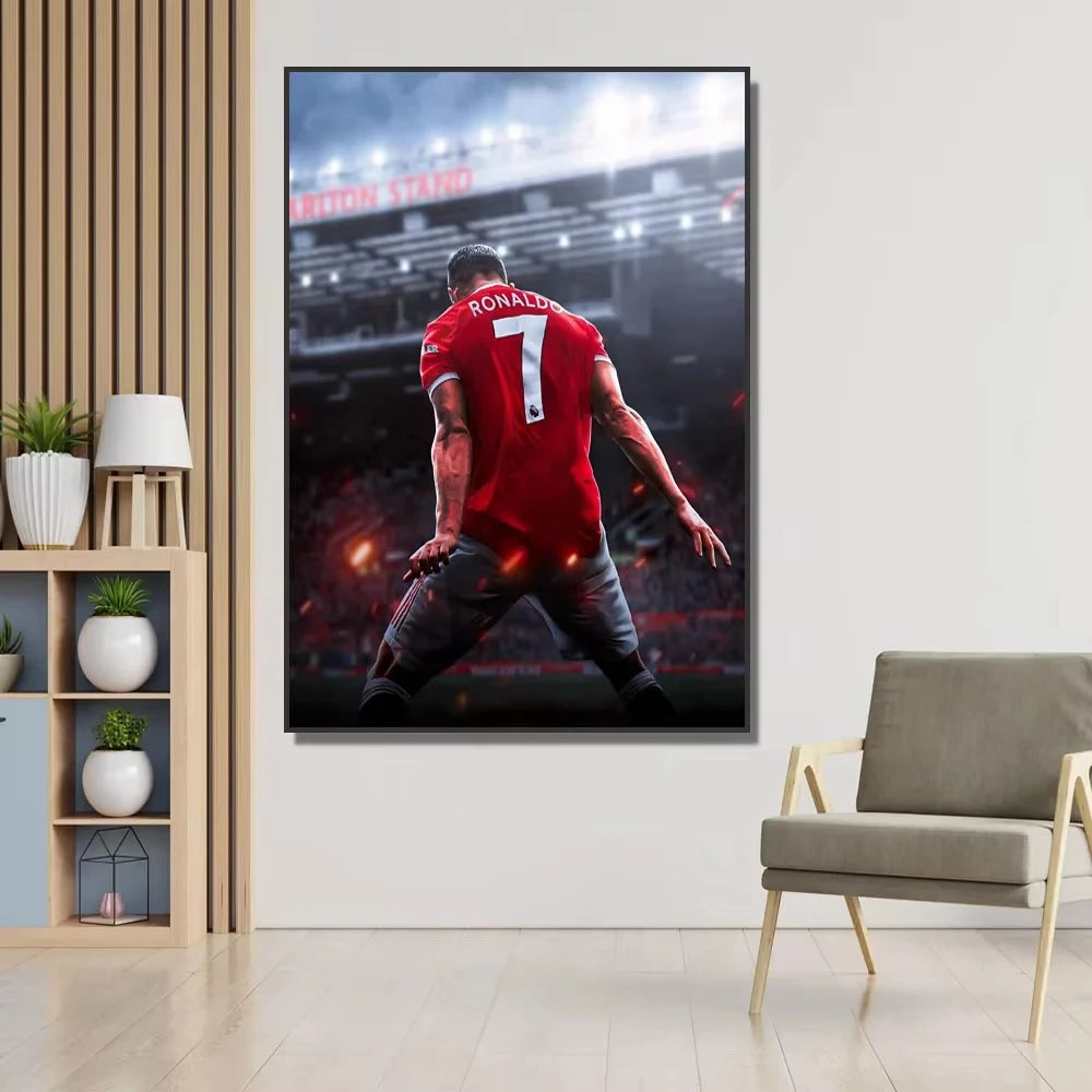 CR7 Portugal Superstar HD Canvas Wall Art Print Poster Canvas Wall Art Qst