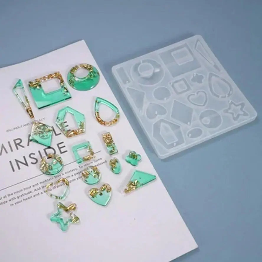 DIY Silicone Earring & Jewelry Casting Molds – Resin Craft Kit Jewelry Casting Molds Qme