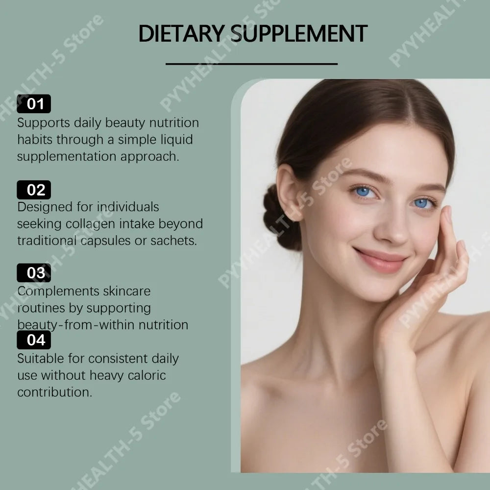 Docteat Collagen Oral Drops 30ml – Hyaluronic Acid & Vitamin C Collagen Oral Drops Qst