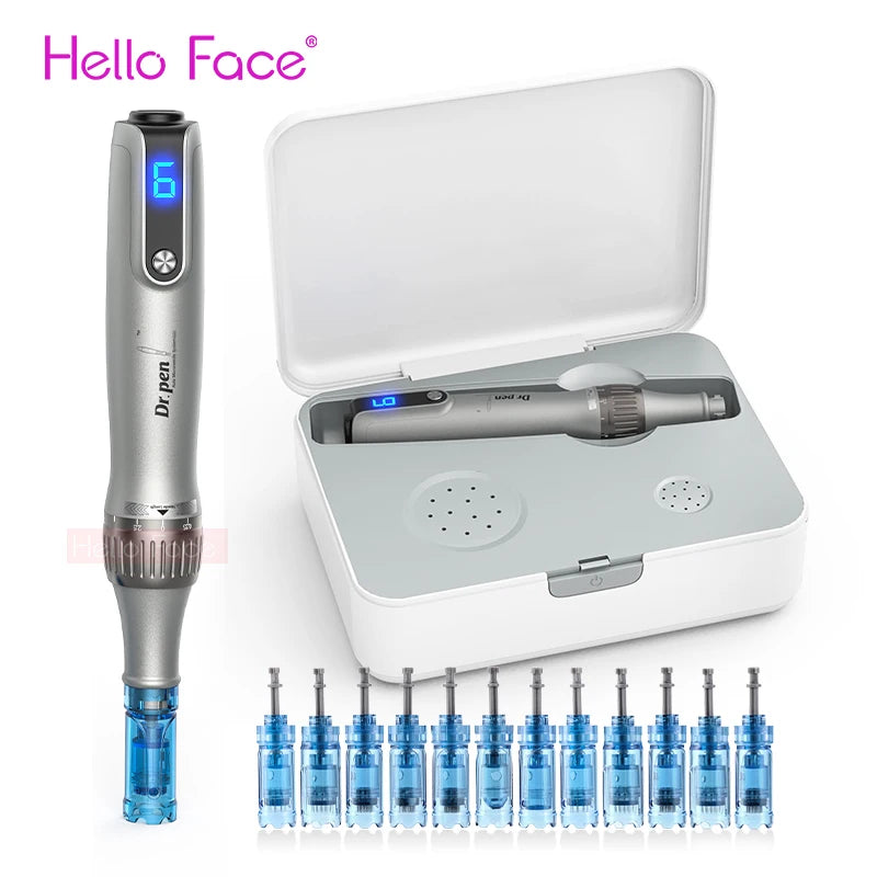 Dr. Pen M8S Wireless Microneedling Pen Kit – 12 Cartridges Microneedling Pen Kit Qst