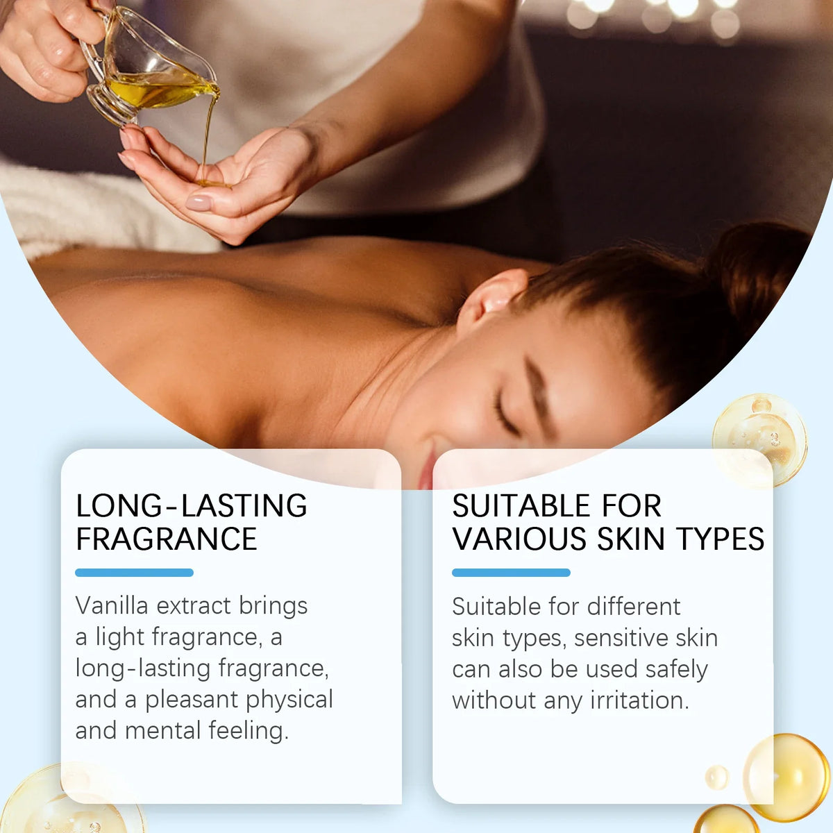 Caramel Vanilla Body Massage Oil – Moisturizing & Nourishing Body Massage Oil Qme
