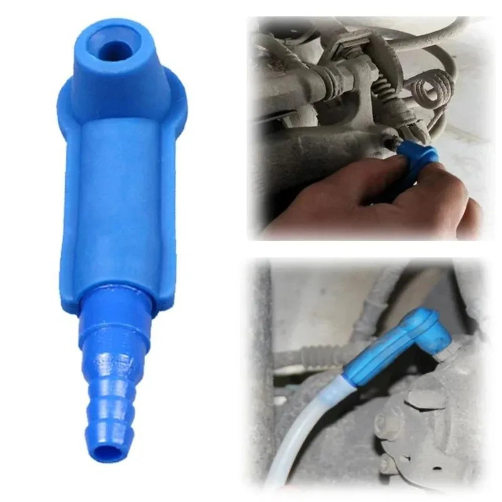 Brake Fluid Bleeder Tube Connector | 3-Stage Adjustable Hose Joint Brake Bleeder Connector Qme