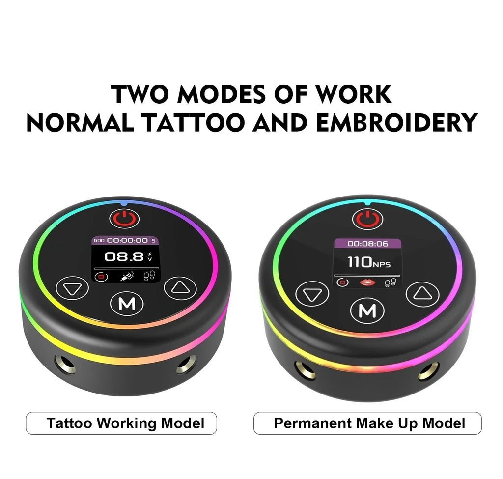 HALO PMU Mini Tattoo Power Supply – 4 Colors | Qme PMU Tattoo Power Supply Qme