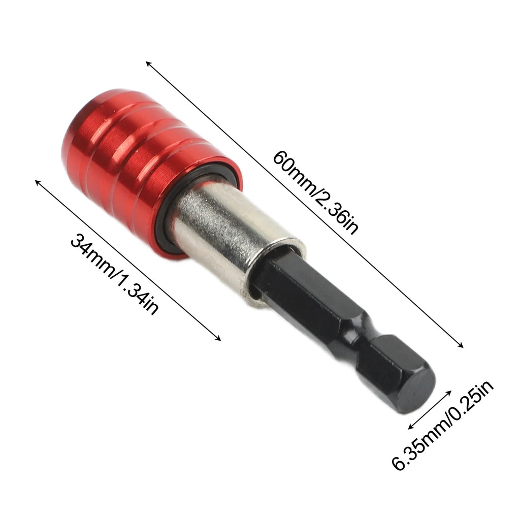 Magnetic 60mm Hex Bit Extension Rod – 1/4" Quick Change Holder Bit Extension Rod Qme