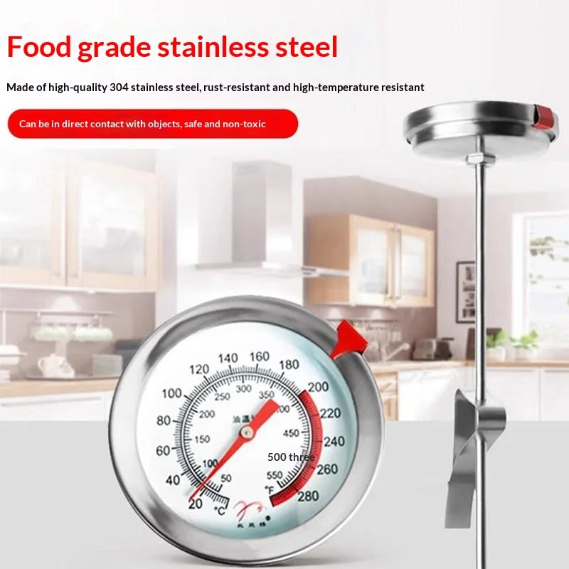 Stainless Steel Meat Thermometer Probe – BBQ, Oven & Grill Meat Thermometer Probe Qme