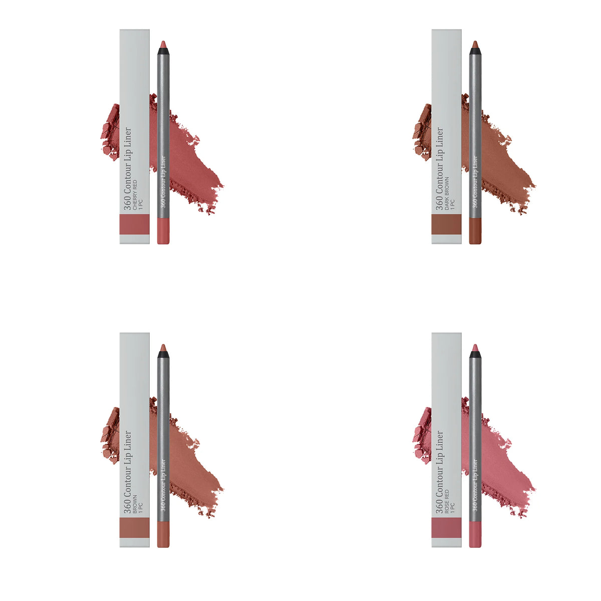 Waterproof Matte Lip Liner Set – 4 Colors, Long-Lasting Lip Liner Set Qst