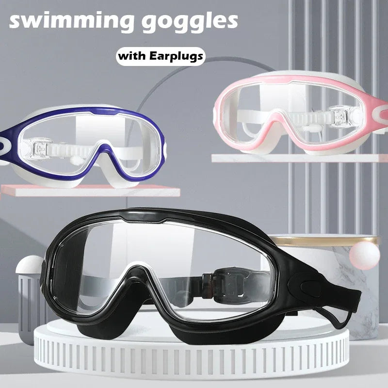 HD Anti-Fog Large Frame Swimming Goggles – Men & Women Swimming Goggles Qst