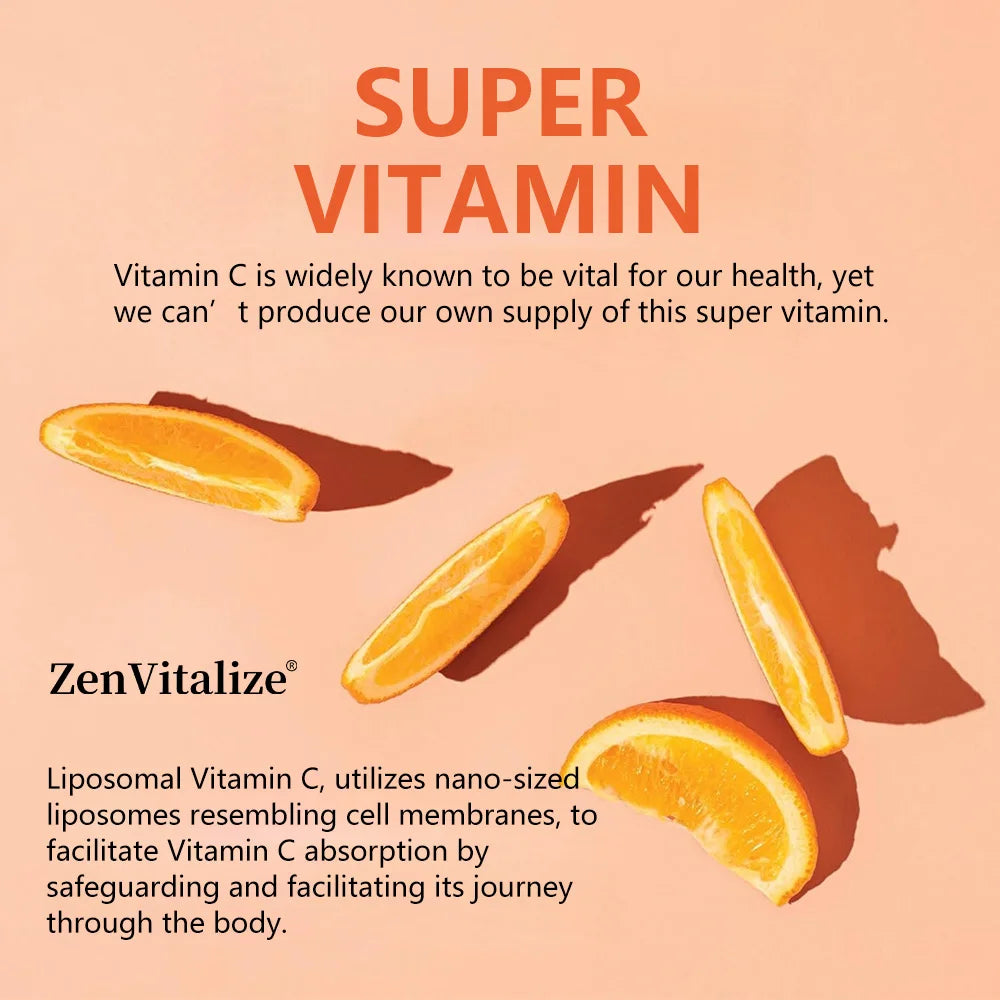 Liposomal Vitamin C 1500mg Capsules – Buffered & Highly Absorbed Vitamin C Supplement Qst