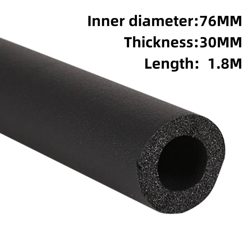 1.8m B1 Grade Rubber Insulation Pipe for Solar Water Heaters Pipe Insulation Sleeve Qme 76x30mm