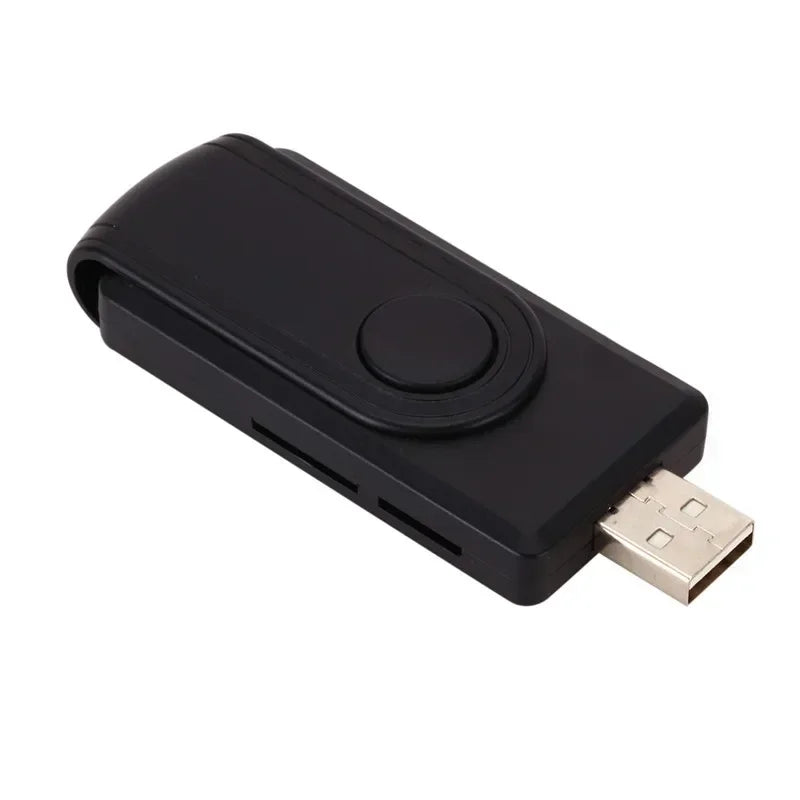USB Multi-Card Reader – SD TF SIM Smart ID Card Adapter USB Card Reader Qme