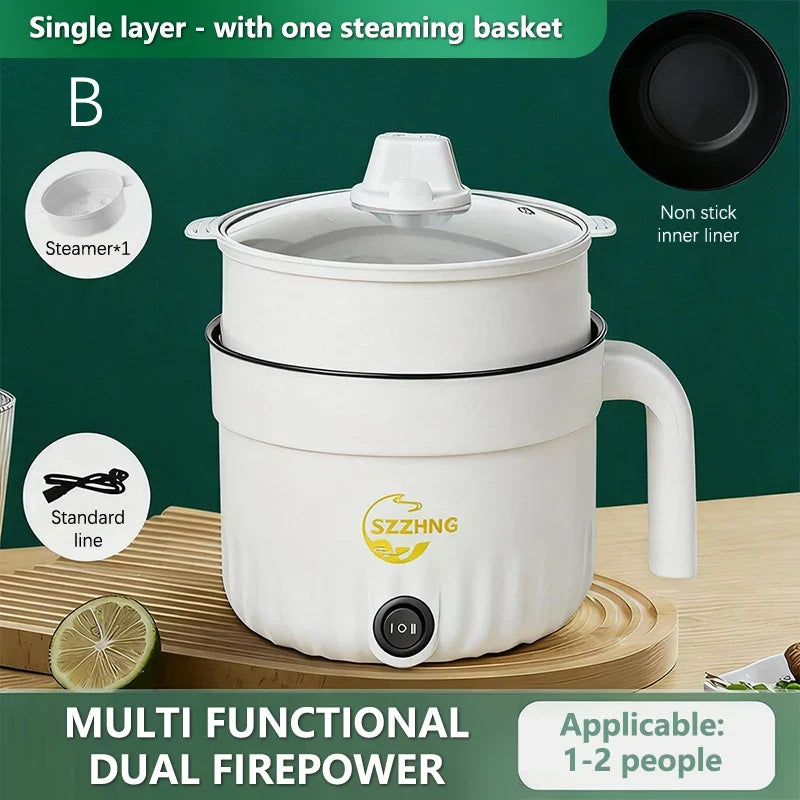 1.8L Non-Stick Electric Rice Cooker & Steamer – Compact Electric Rice Cooker Qme B