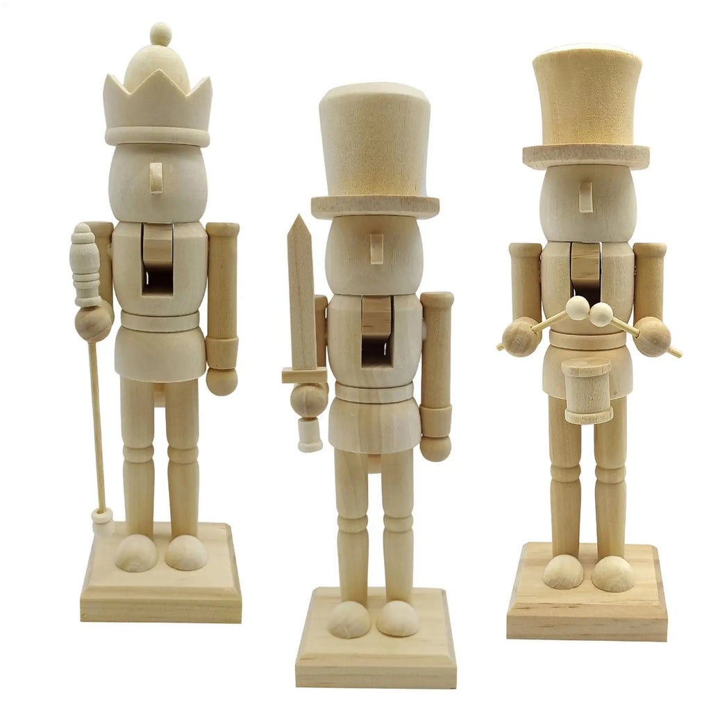 Christmas Wooden Nutcracker Figurine Tabletop Ornament Christmas Figurine Qme