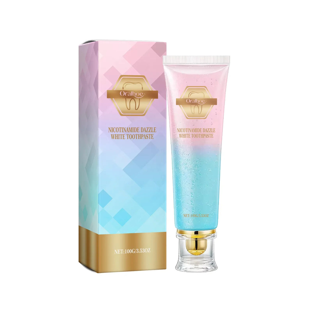 Oralhoe Niacinamide Whitening Toothpaste | Enamel & Fresh Breath Whitening Toothpaste Qst 100g boxed