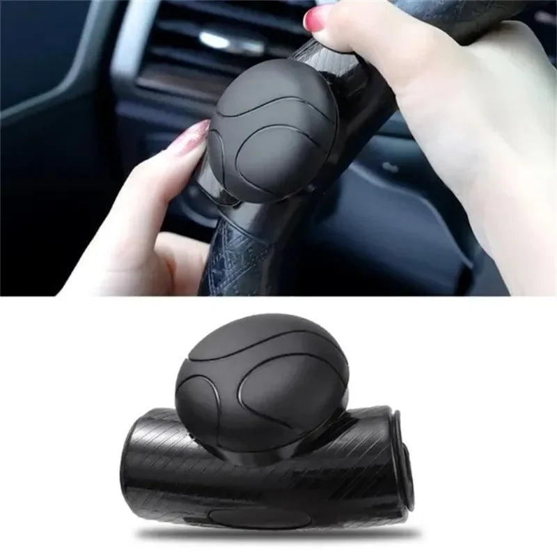 360° Steering Wheel Spinner Knob – Force-Saving Rotator Steering Wheel Spinner Qme