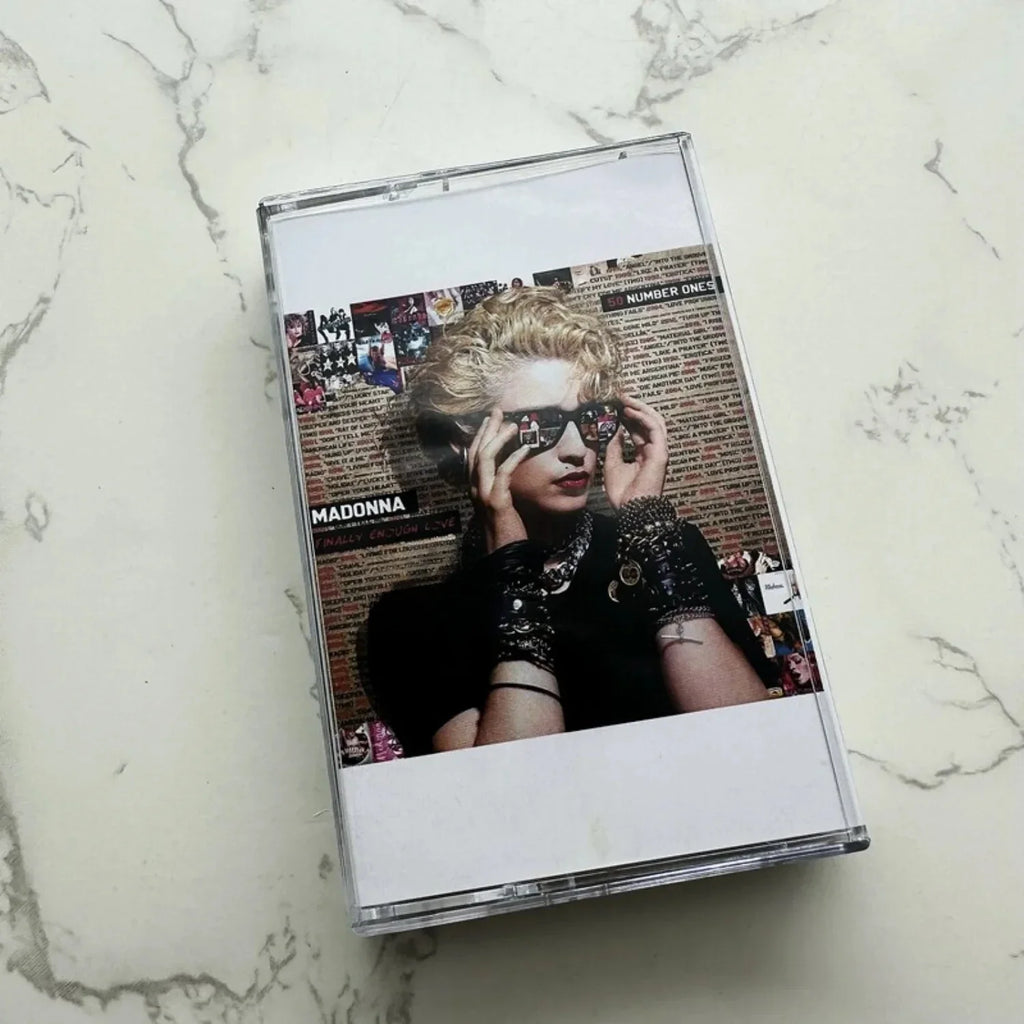 Retro Pop Hits Cassette Tape Collage Portrait Art Cover Retro Décor Collectible Qme Finally Love