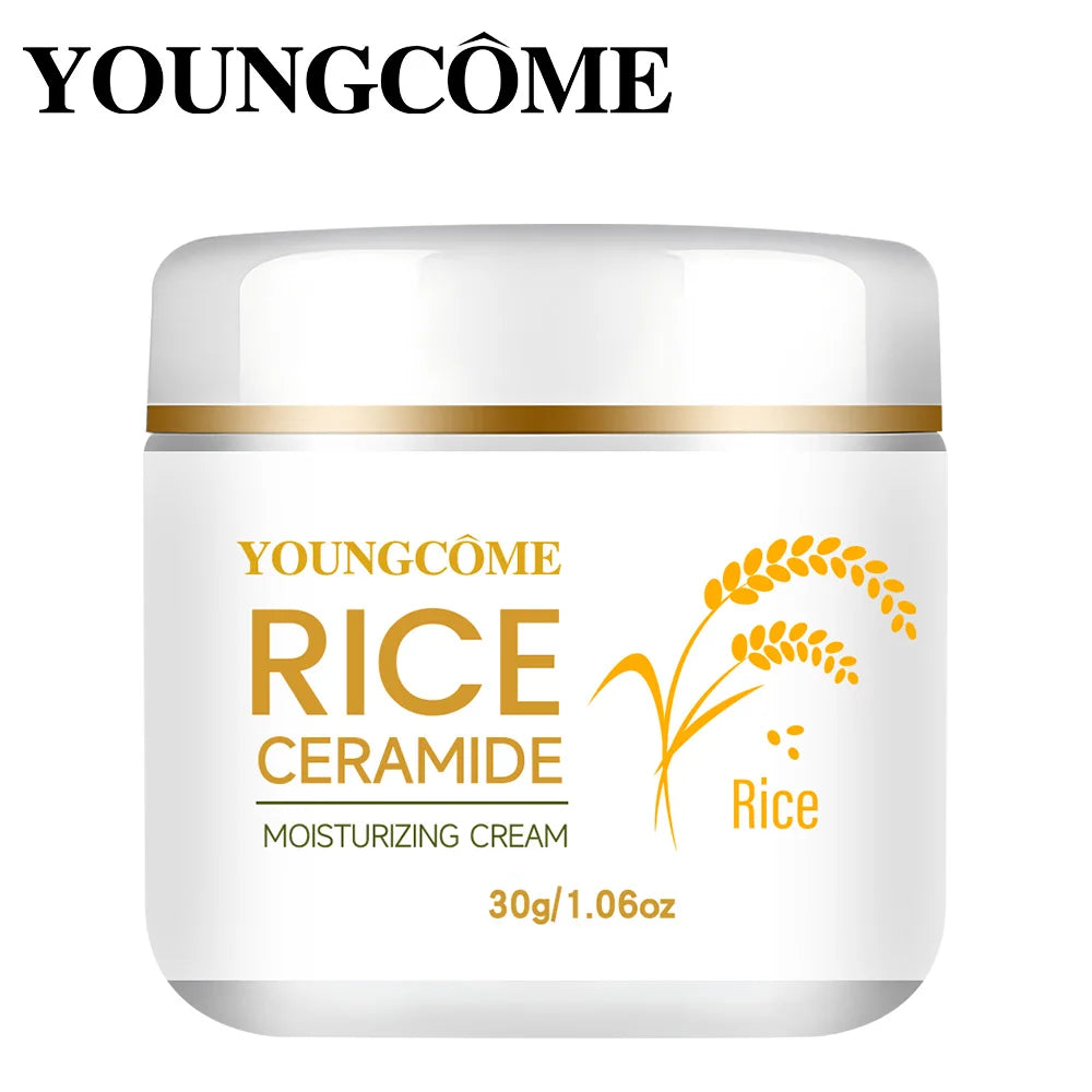 YOUNGCOME White Rice Brightening Face Cream 30/60g Face Moisturizing Cream Qst