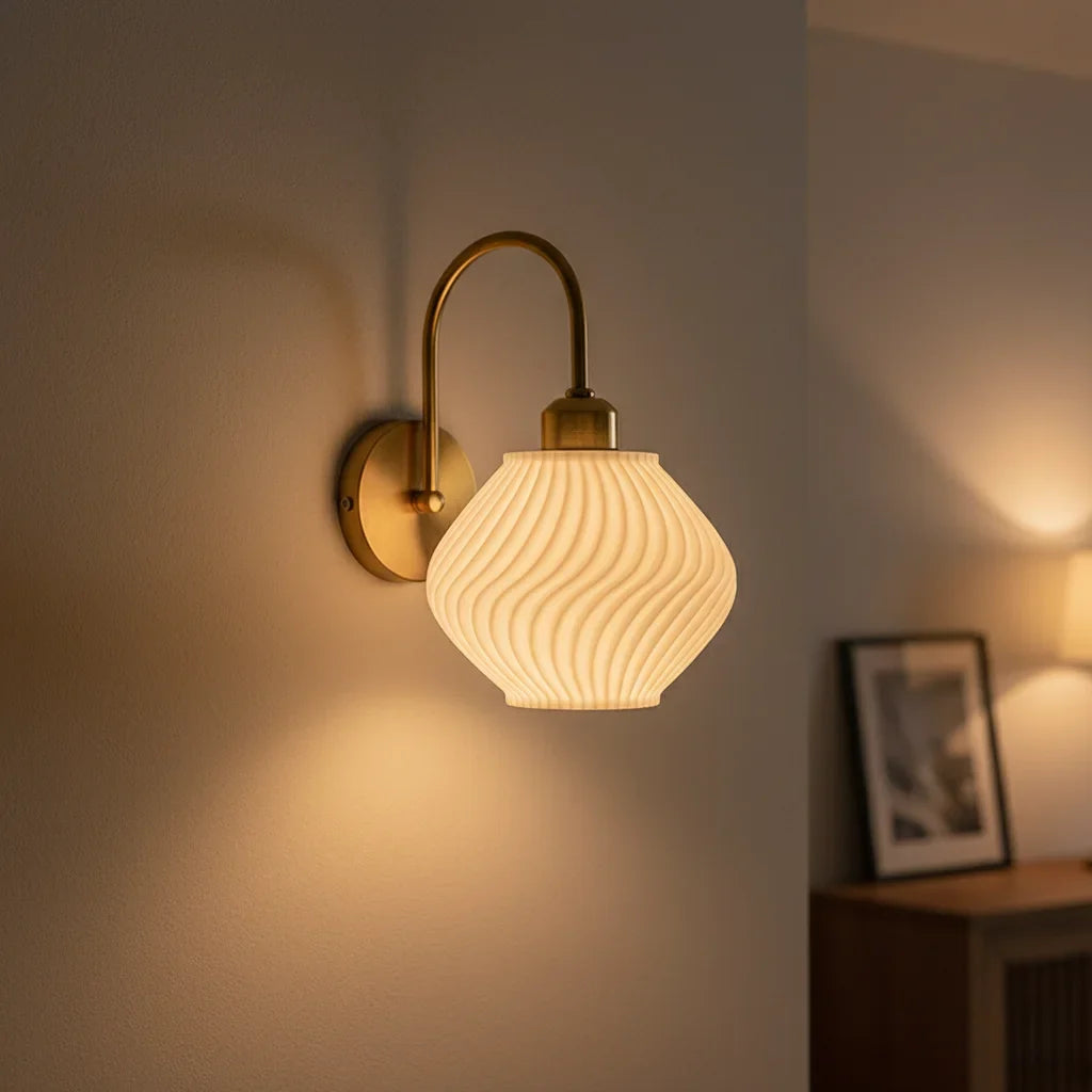 Retro E27 Gold Vintage Surface Mount Ceiling Light | Indoor Ceiling Light Fixture Qme