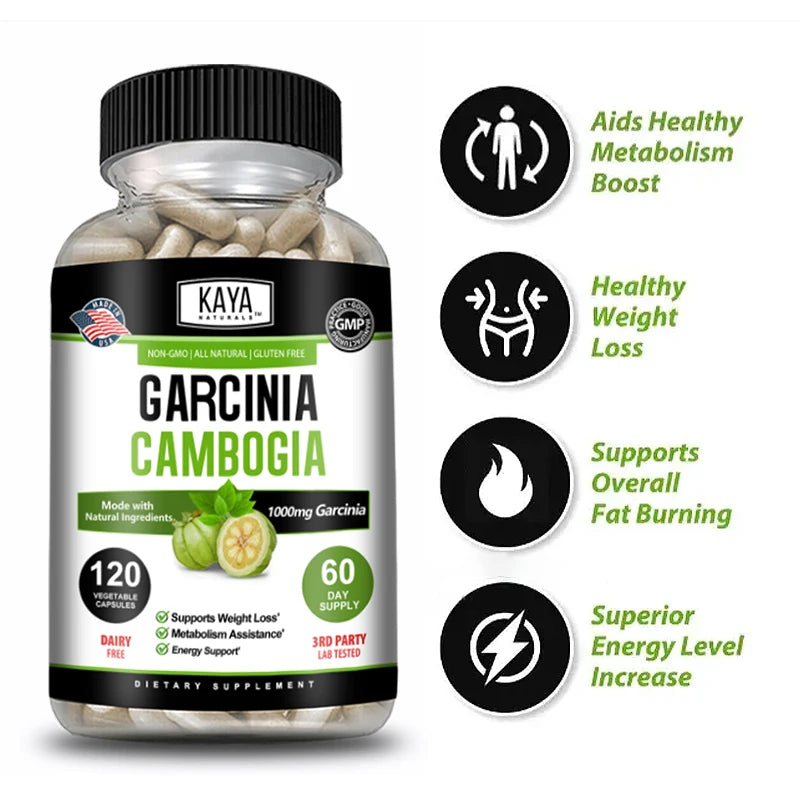 Garcinia Cambogia Extract Capsules – Unisex 30/60/120 Count Dietary Supplement Qst