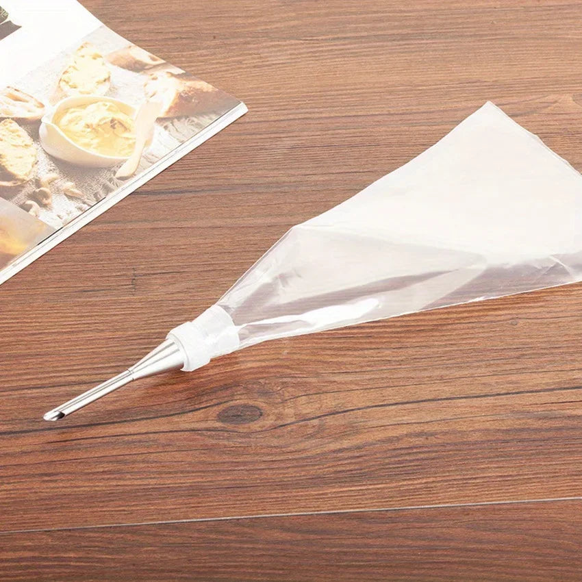 Stainless Steel Cream Puff Nozzle – Baking Tool for Cakes & Cookies Pastry Filling Nozzle Qme
