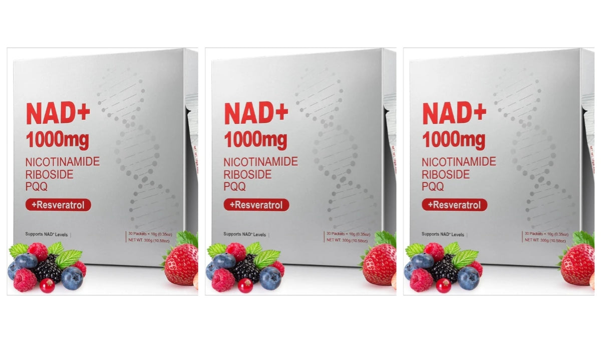 1000mg NAD+ Liquid Supplement with Resveratrol & PQQ – 30ct Liquid Supplement Qst 90 pcs(Pack of 3)