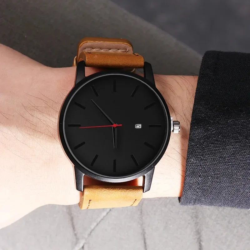 Men's Fashion Sport Quartz Watch with Calendar – 4 Colors Sport Quartz Watch Qme