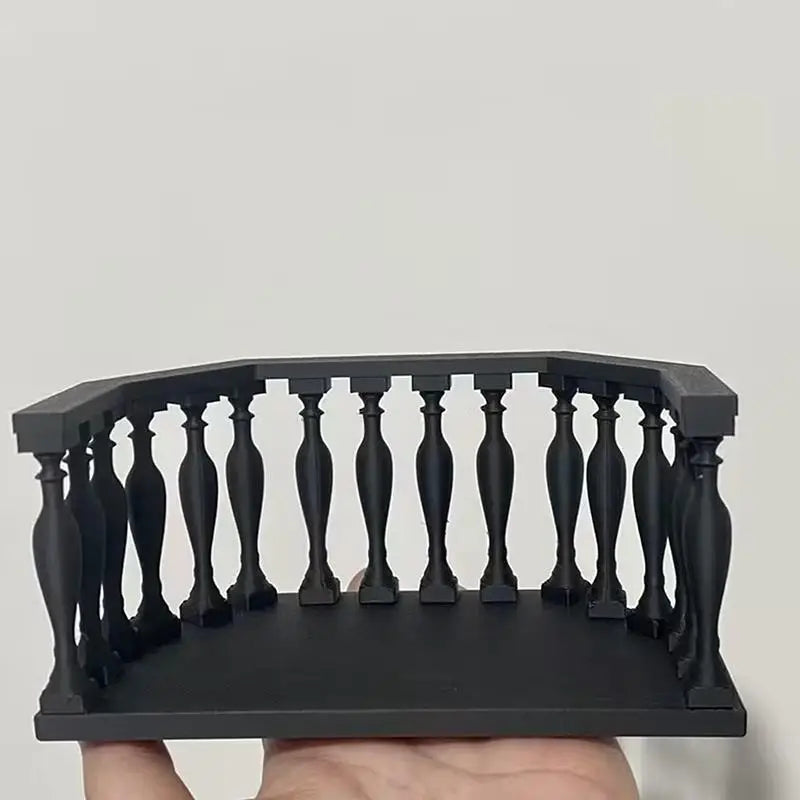 Miniature Dollhouse Balcony Railing – European DIY Accessory Dollhouse Accessory Qme