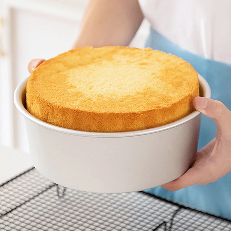 Nonstick Aluminum Round Cake Pan with Removable Base 4–10 In Round Cake Pan Qst