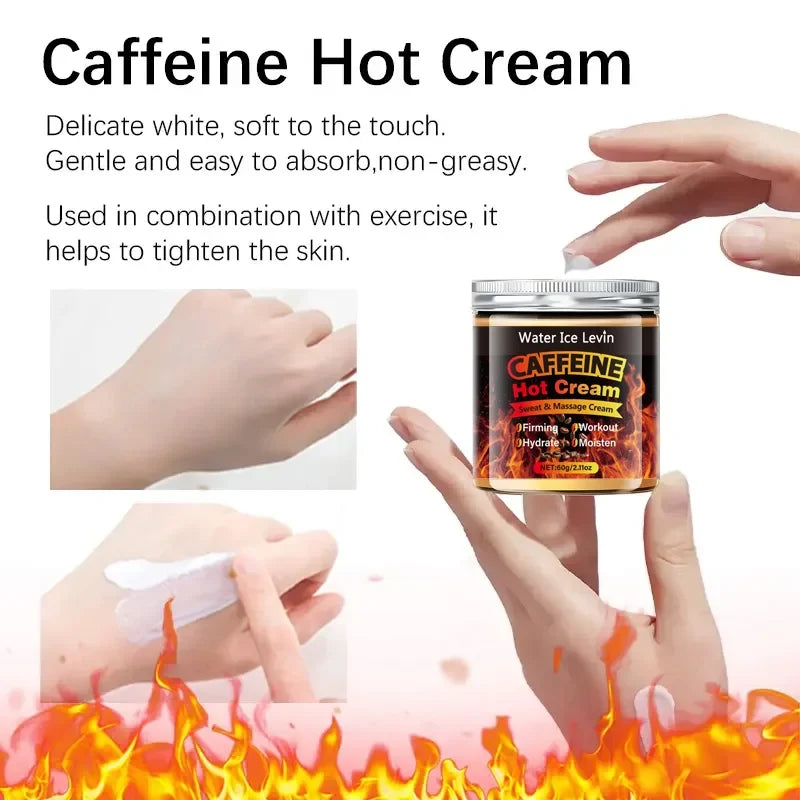 Caffeine Thermal Massage Cream – Firming & Moisturizing Body Firming Cream Qme