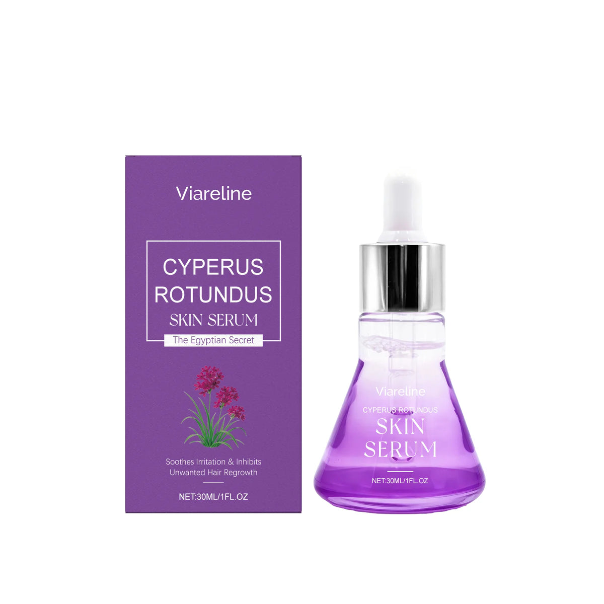 VIARELINE Cyperus Rotundus Hair Growth Inhibitor Oil 30ml Hair Inhibitor Serum Qst 30ml boxed