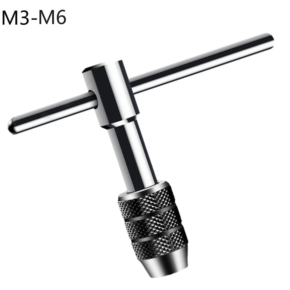 Portable T-Handle Tap Wrench | Chrome Vanadium Steel M3–M8 Hand Tap Wrench Qme M3-M6