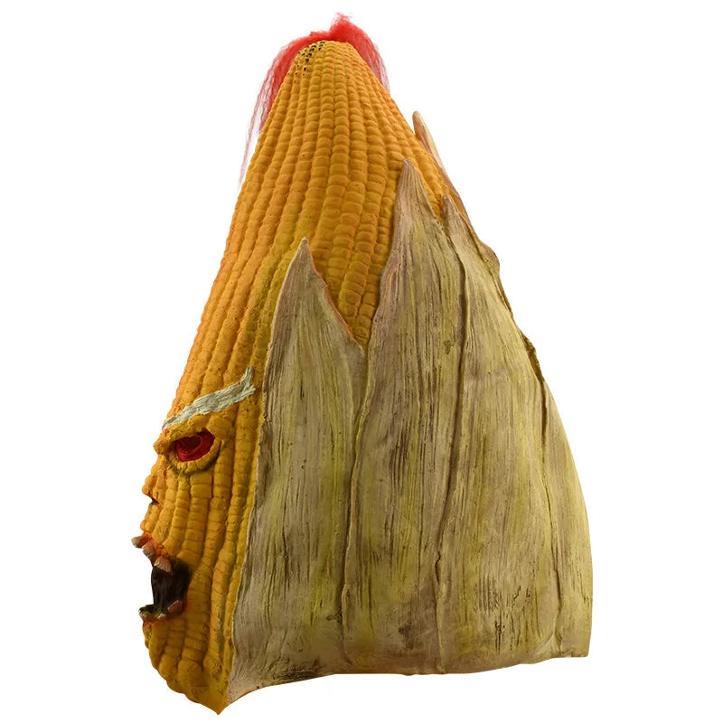 Evil Corn Horror Latex Full Face Mask – Halloween Cosplay Costume Latex Mask Qme