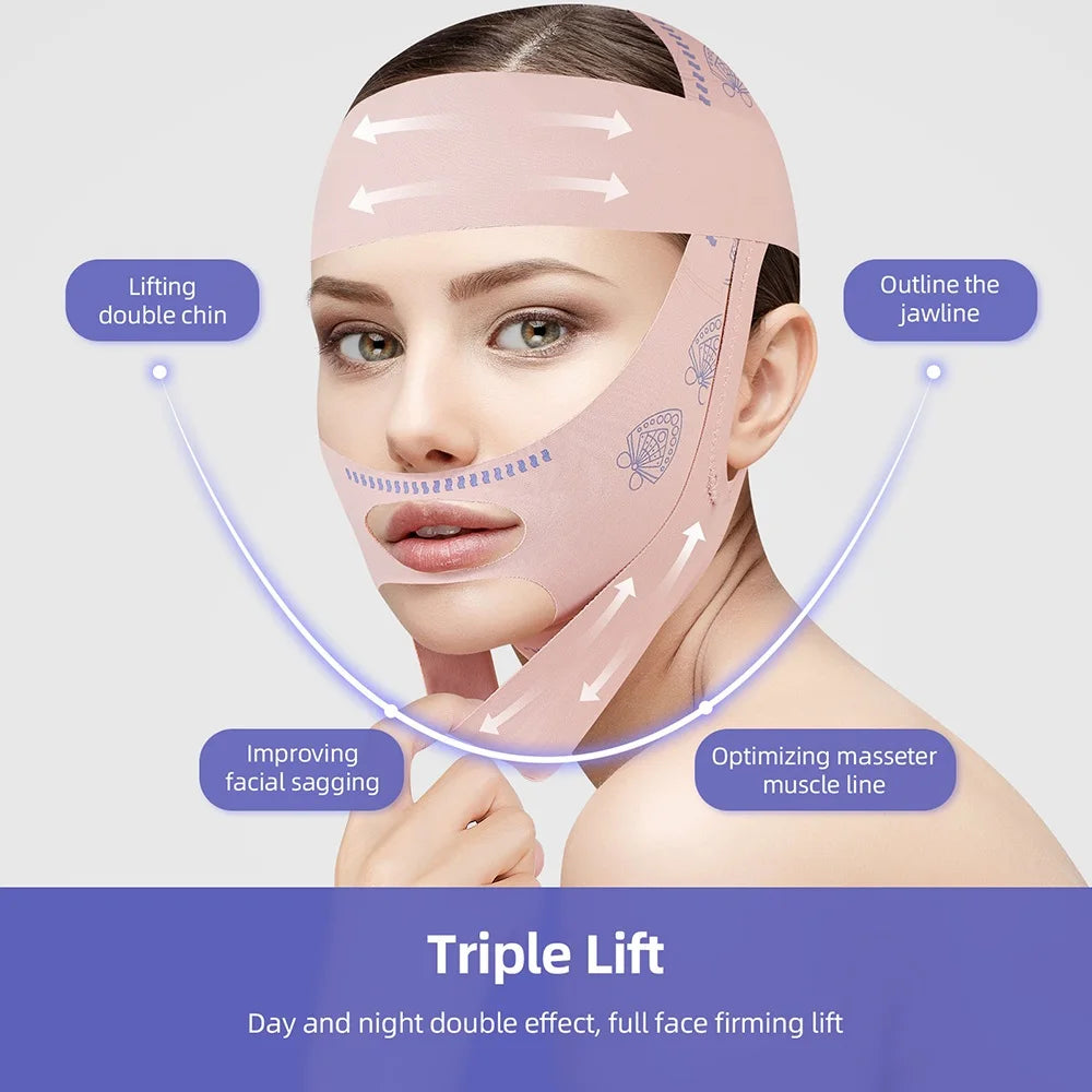 V Line Face Shaper Bandage – Chin & Cheek Lift Strap Face Shaper Strap Qst