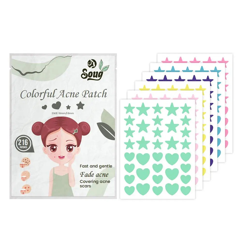 Colorful Invisible Pimple Patches – 216pc Spot Stickers Pimple Patch Qme A CN