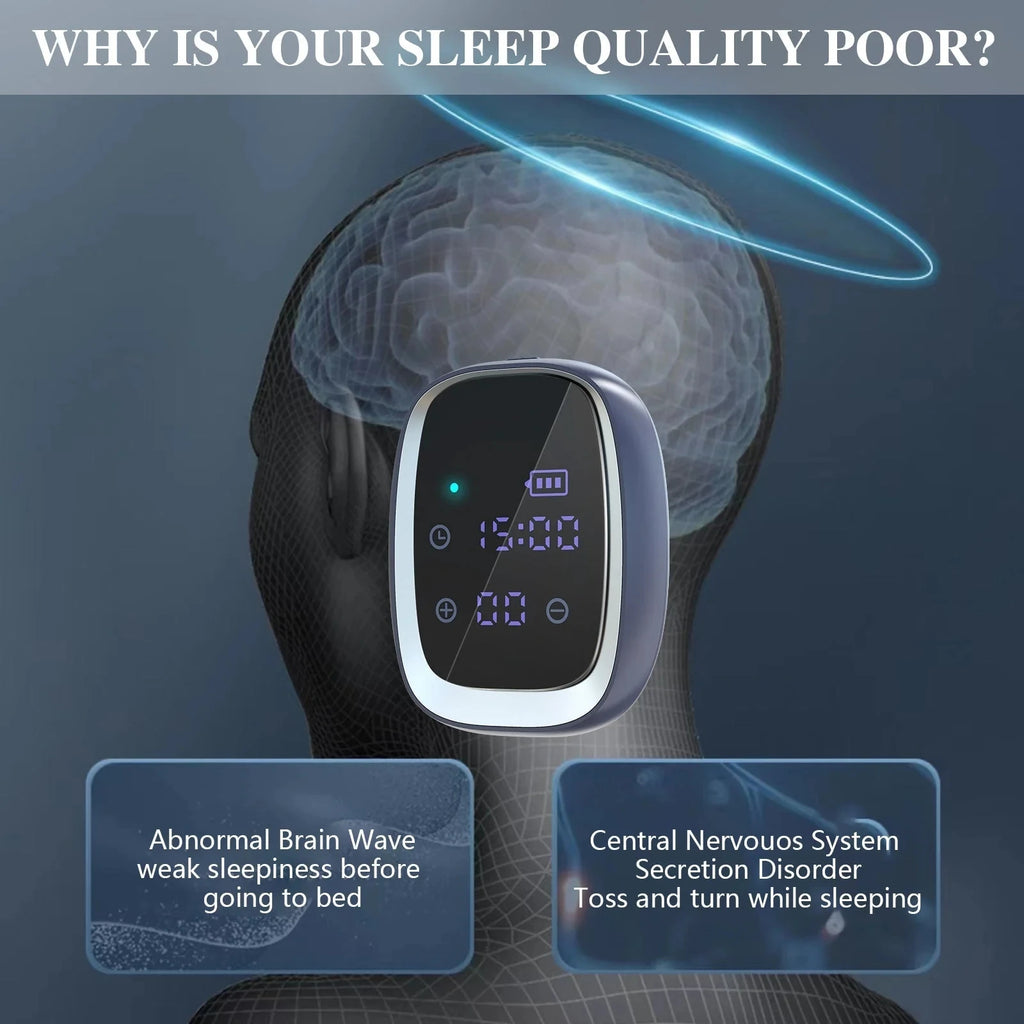 35-Level CES Microcurrent Sleep Aid Device – Portable EMS Relaxation Sleep Aid Device Qst