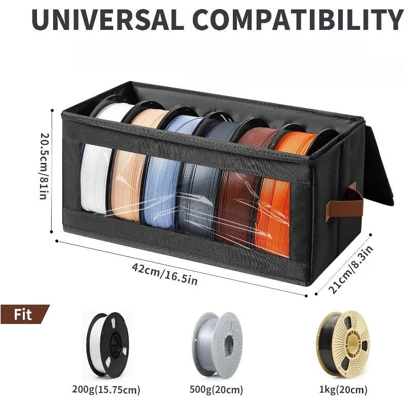 Sealed 3D Printer Filament Storage Box | Dustproof Spool Organizer Filament Storage Box Qme