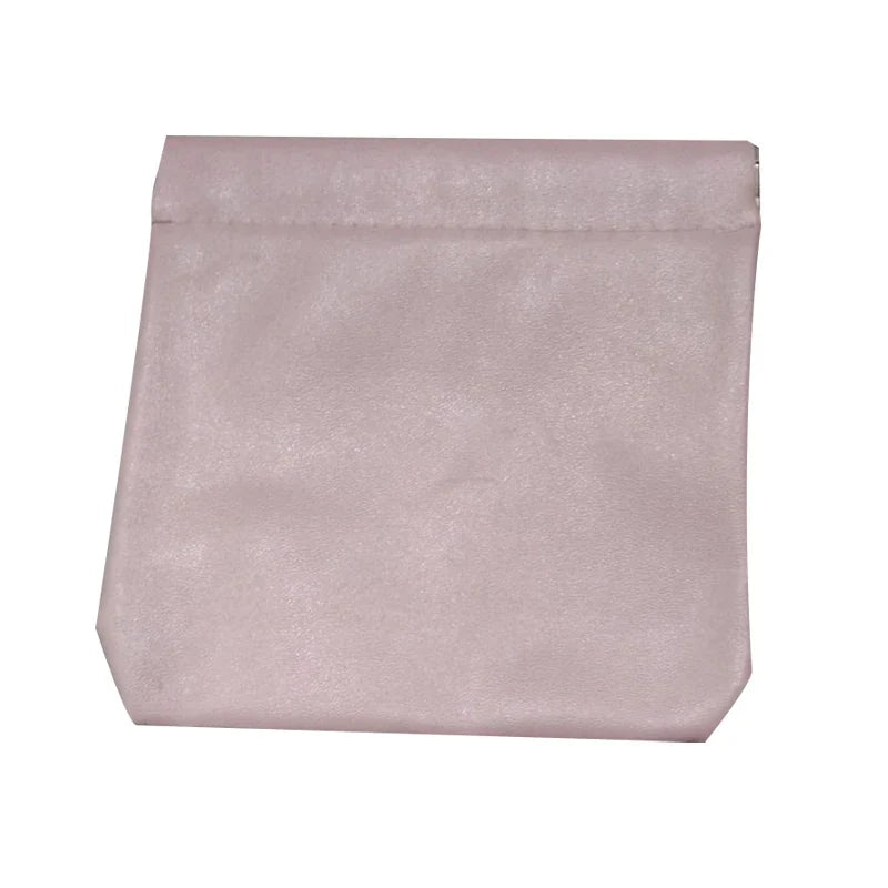 Leather Cosmetic Pouch – Jewelry, Earphone & Lipstick Organizer Cosmetic Organizer Pouch Qme Pink
