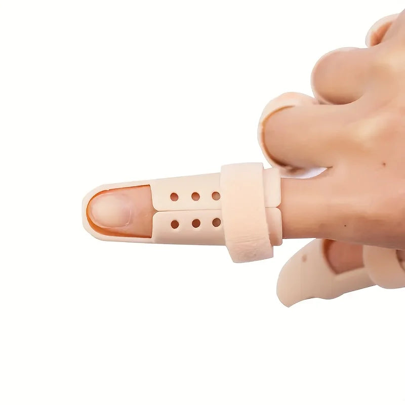 5-Pack Adjustable Finger Splints | PE Material | S M L Finger Splint Set Qme