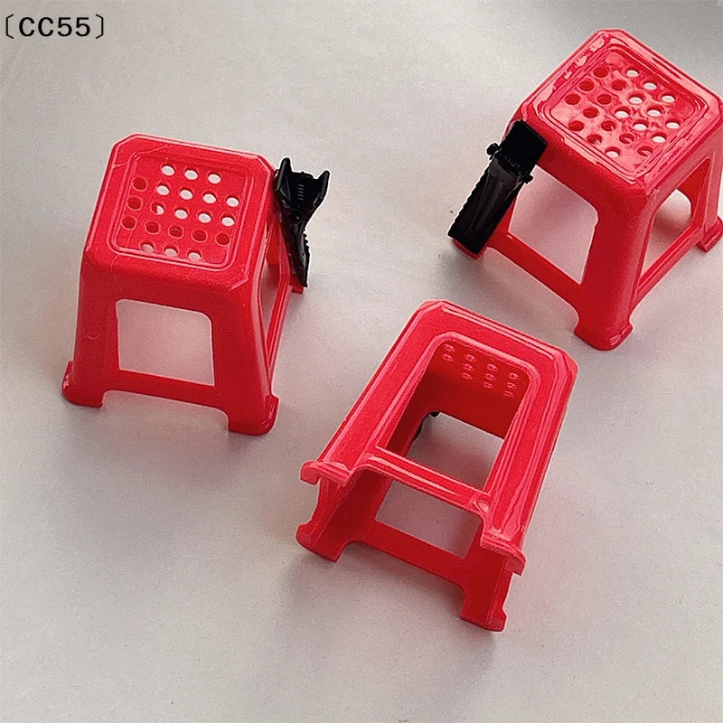 Novelty Red Stool Hair Clips – Funny Hairpin Accessories Novelty Hair Clip Qst