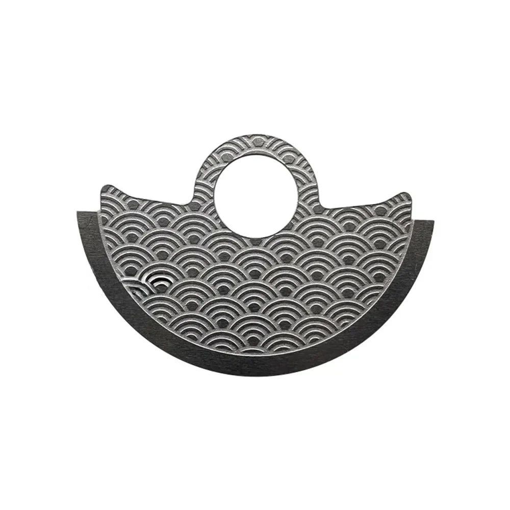 Wave Pattern NH35 NH36 Automatic Rotor Metal Patch – 4R35 4R36 Watch Movement Part Qme black